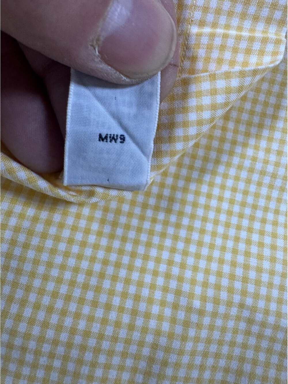Vintage Y2K Ralph Lauren Shirt Mens XL Yellow Gingham Short Sleeve Pony - Picture 7 of 8